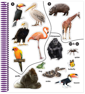 Safari Animals Sticker Activity