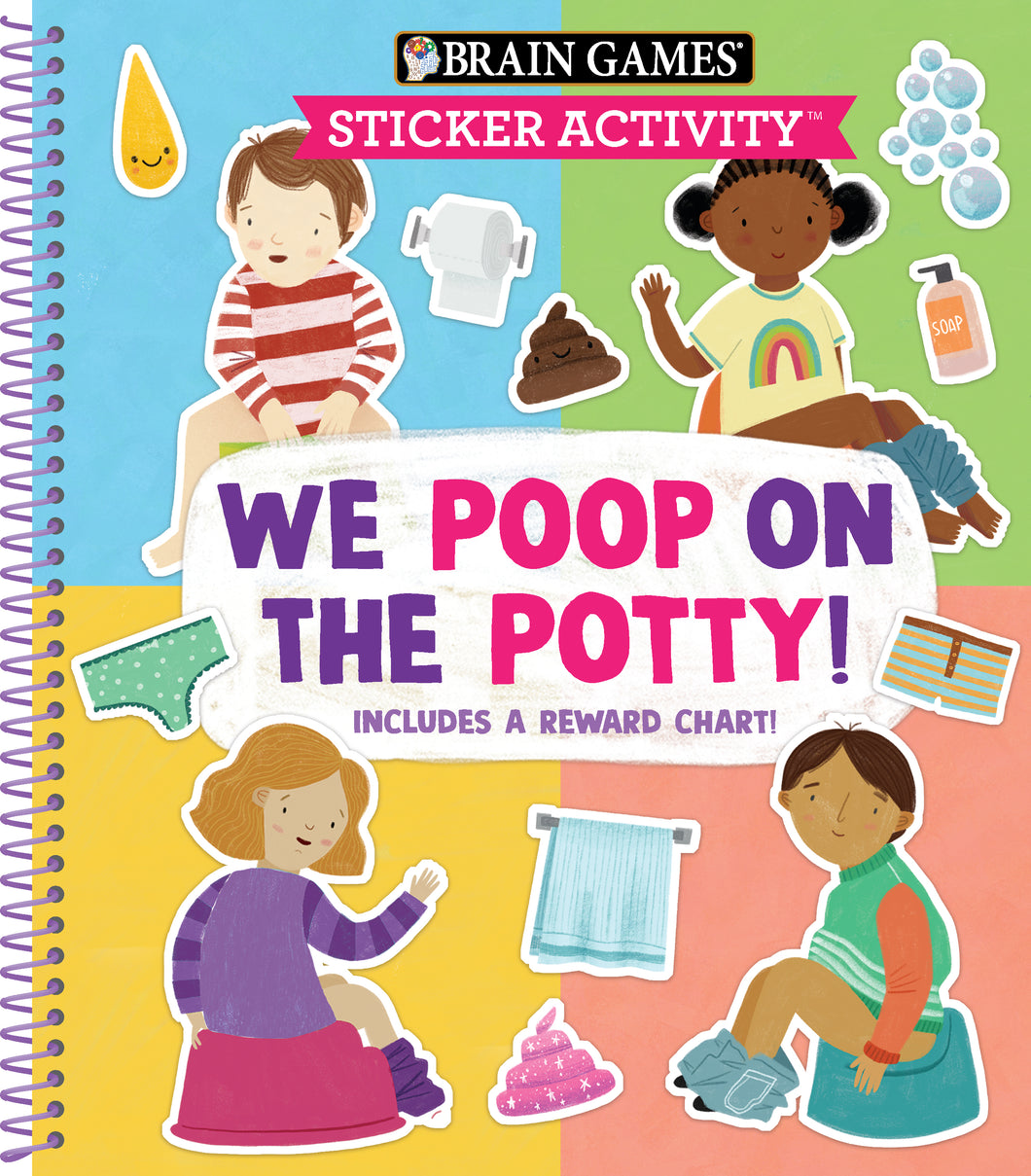 We Poop on the Potty Sticker Activity Book